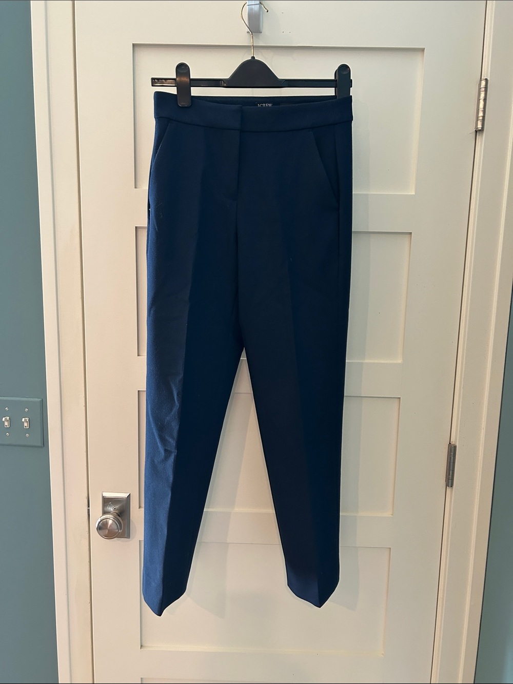 J. Crew Navy Tailored Ankle Trousers